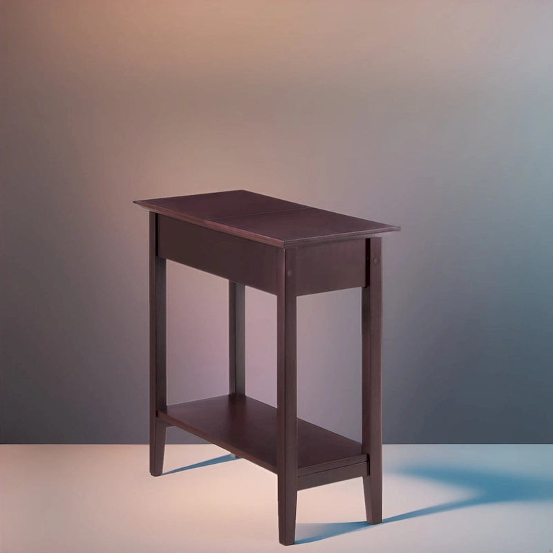 Slim Narrow End Table, Nightstand and Skinny Bedside Table