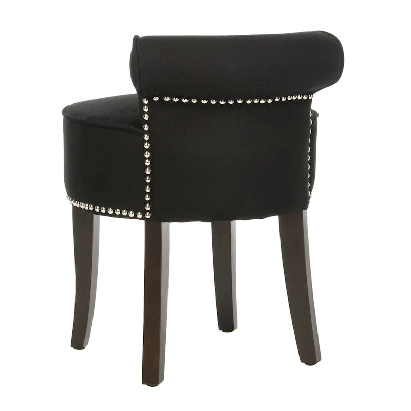 Compact Vanity Stool for Bathroom or Bedroom, 18Wx19Dx23H