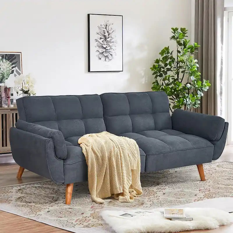 Loveseat Sofa Futon for Small Spaces, Bedroom and Apartment Studio