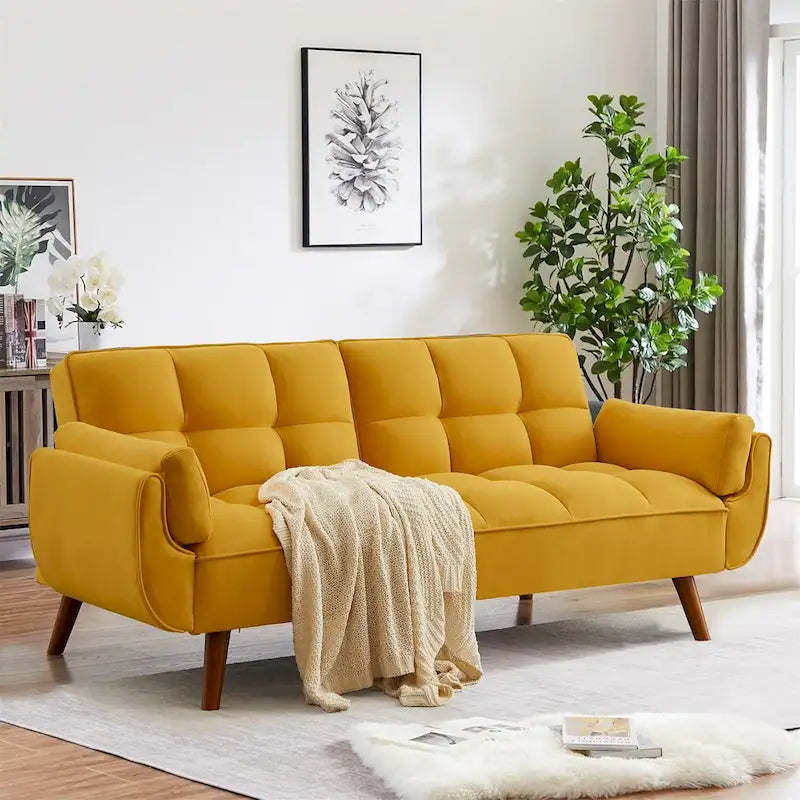 Loveseat Sofa Futon for Small Spaces, Bedroom and Apartment Studio
