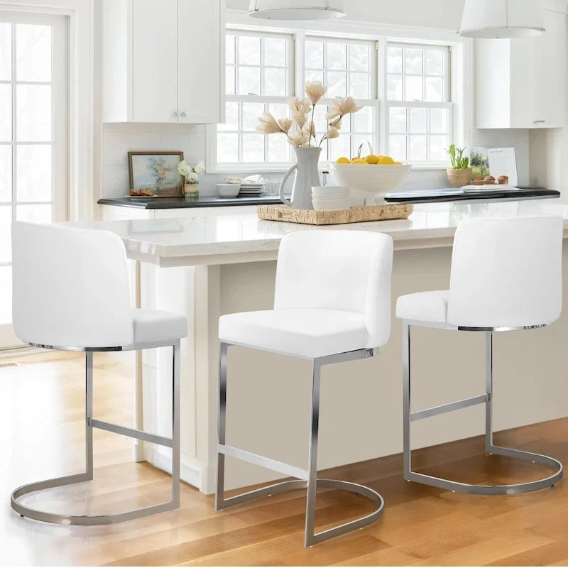 Upholstered Counter Height Bar Stools 26 Inch, 18.11Wx19.69Dx37.4H