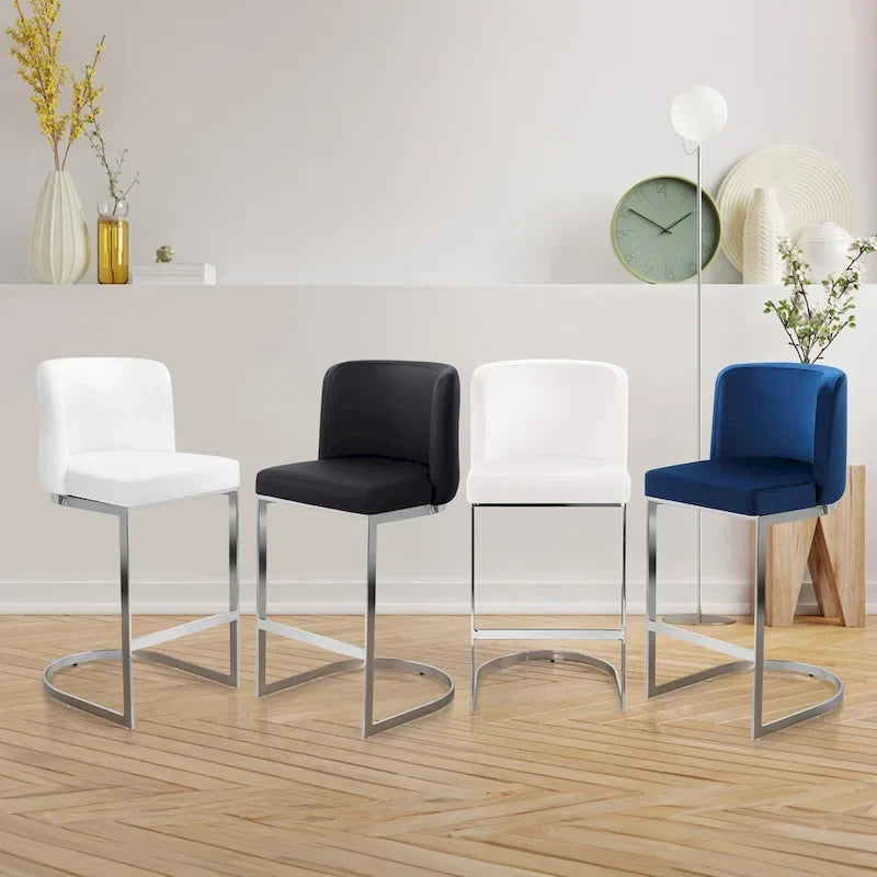 Upholstered Counter Height Bar Stools 26 Inch, 18.11Wx19.69Dx37.4H