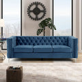 Modern Deep Velvet Sofa, 3-Seater