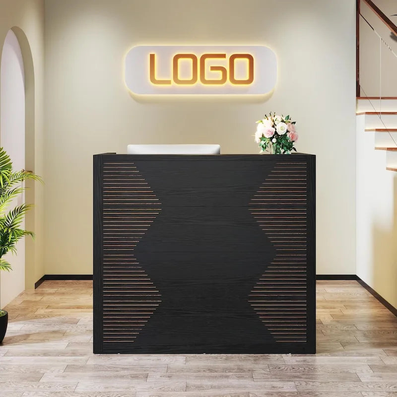 47 Inch Reception Front Desk with Counter