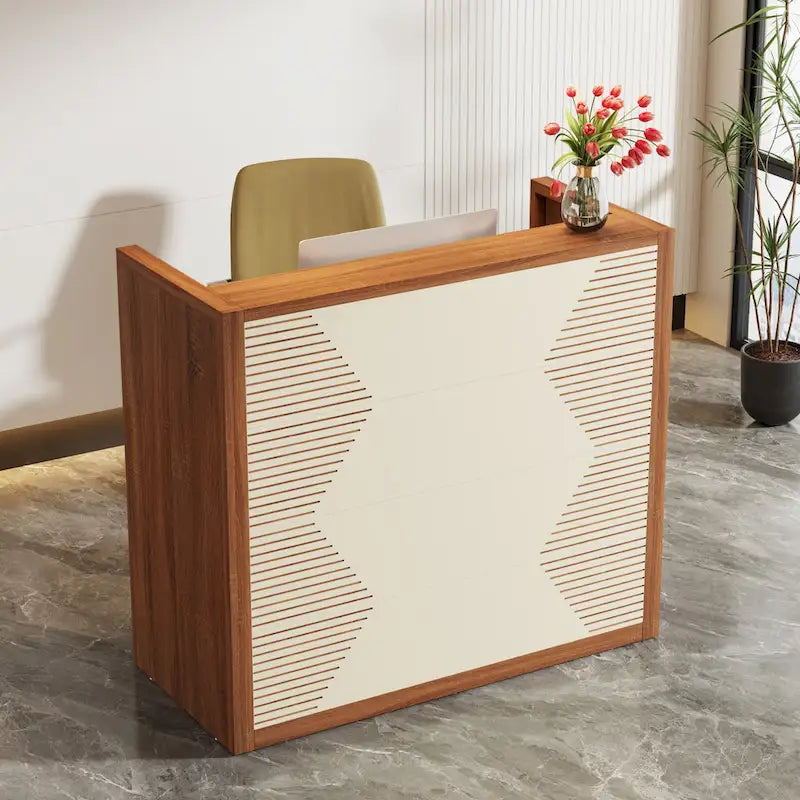 47 Inch Reception Front Desk with Counter