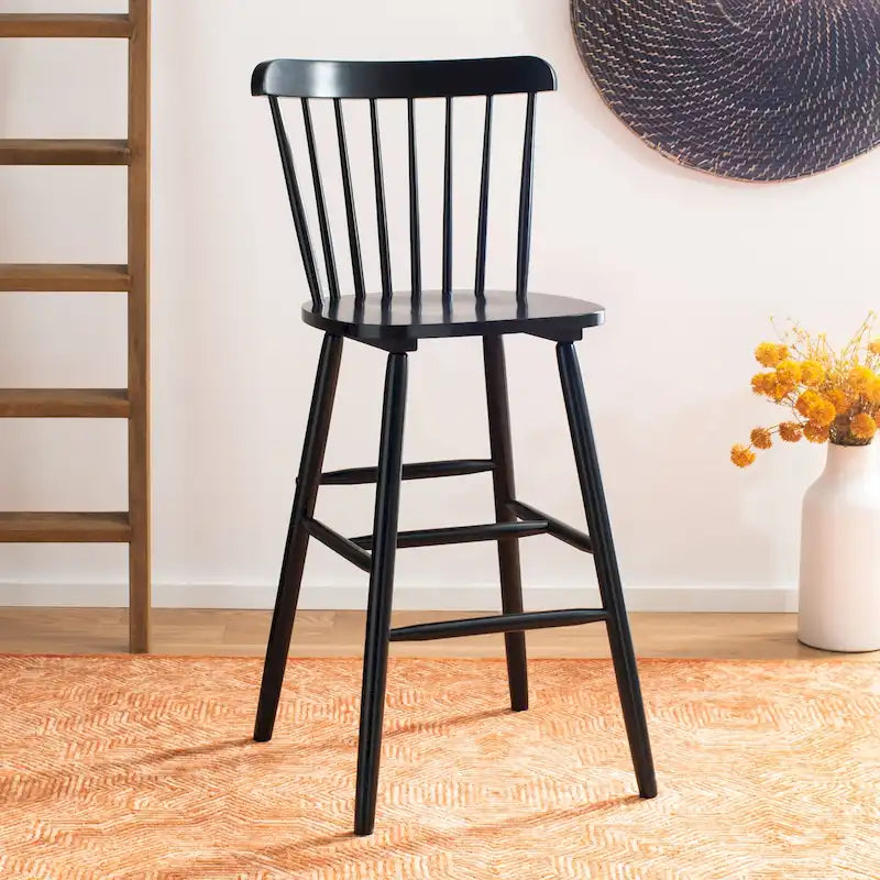 Farmhouse Spindle Bar Stool 30 Inch, Set of 2, 20Wx20Dx43H