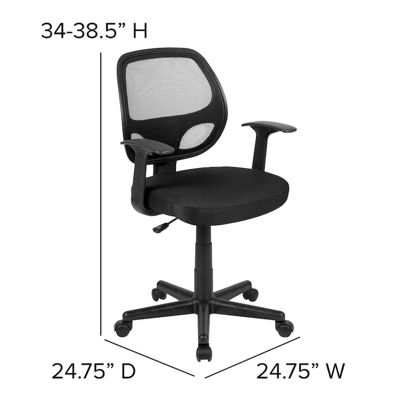 Mid-Back Mesh Swivel Ergonomic Office Chair