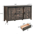 Farmhouse Dresser and Chest of Drawers, Dresser TV Stand with Storage