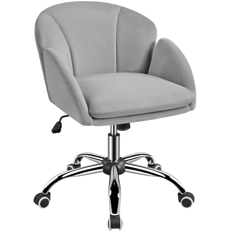 Modern Swivel Rolling Vanity Chair for Home Office
