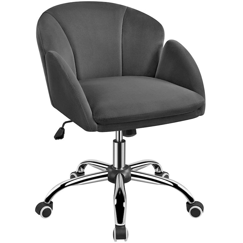 Modern Swivel Rolling Vanity Chair for Home Office