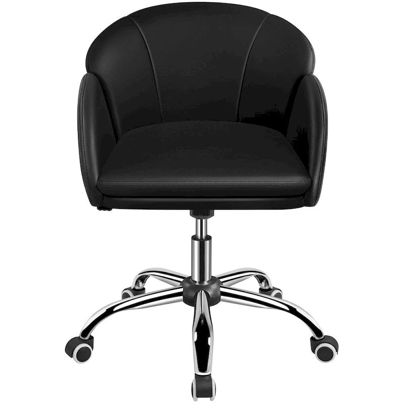 Modern Swivel Rolling Vanity Chair for Home Office