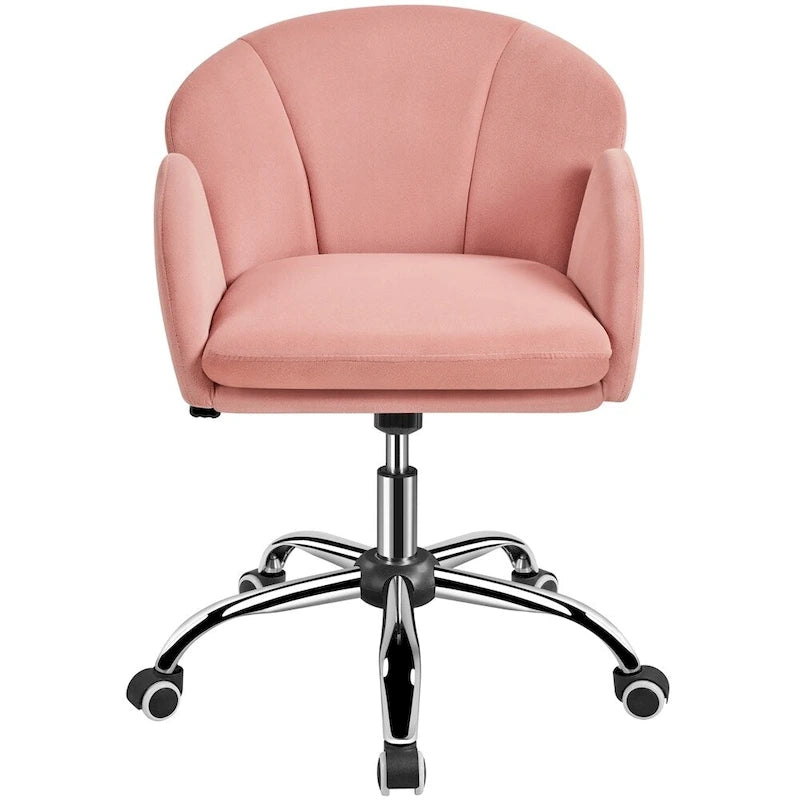 Modern Swivel Rolling Vanity Chair for Home Office